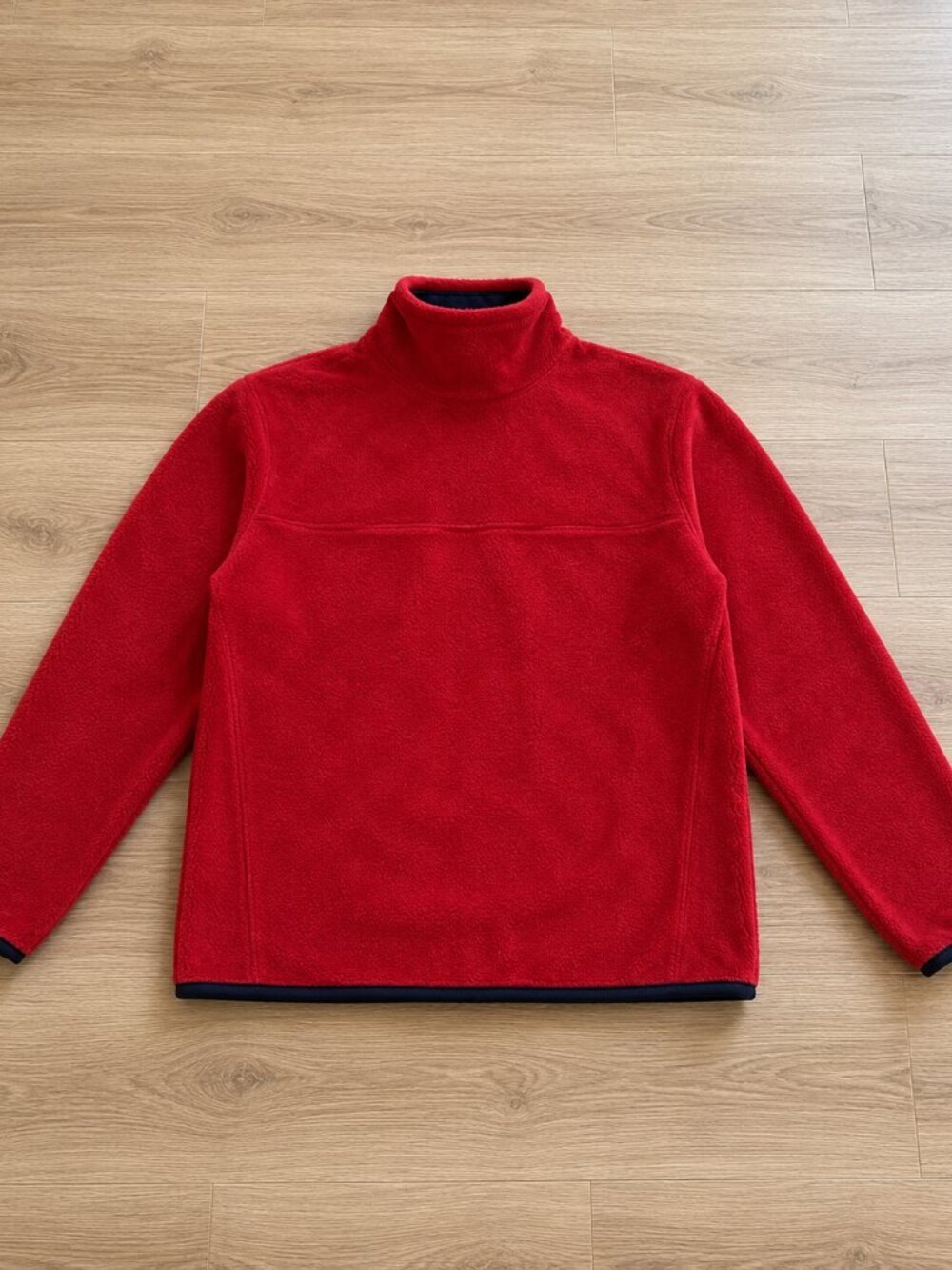 Patagonia Womens red fleece pull over top sweatshirt activewear size L - Picture 3 of 5
